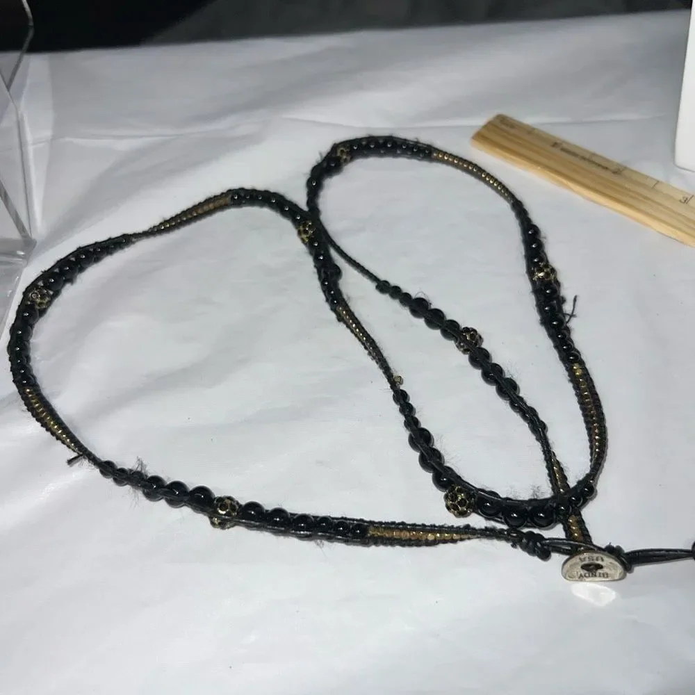 Bindy USA Corded Beaded Wrap Bracelet